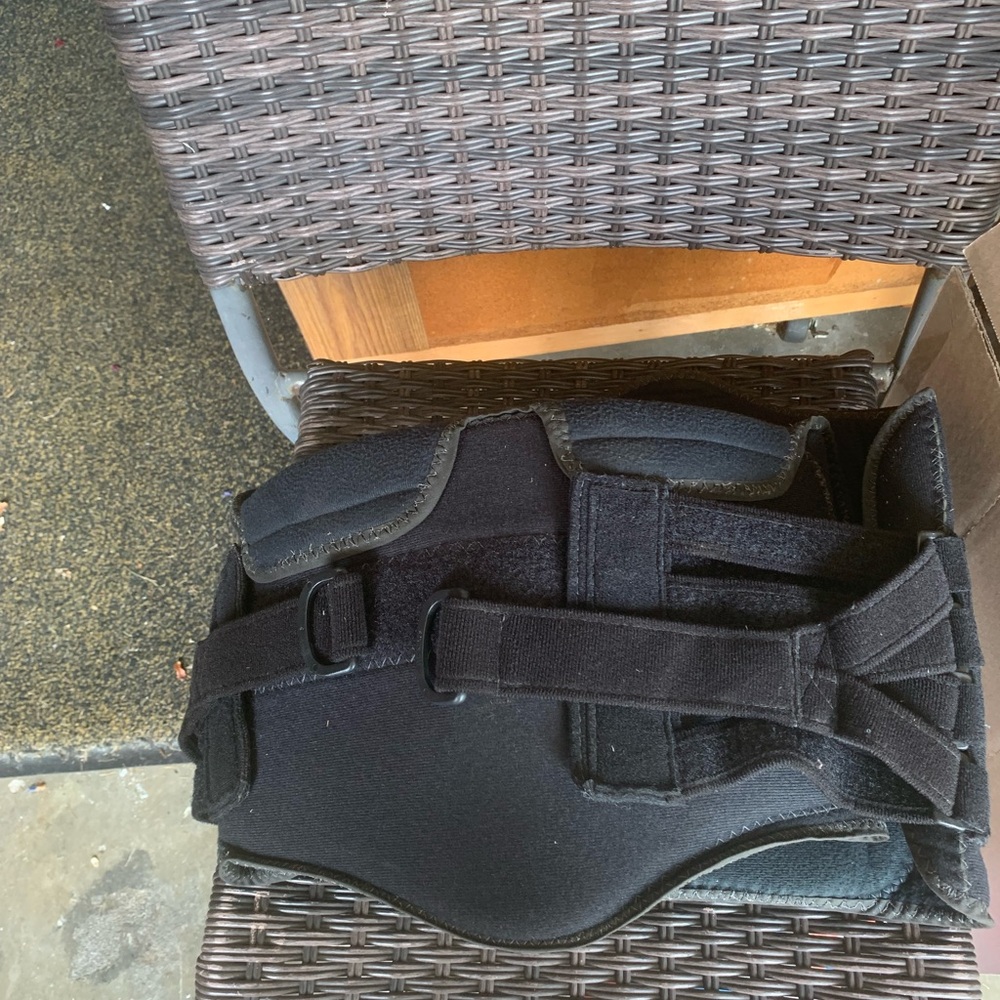 Black Back Support Brace